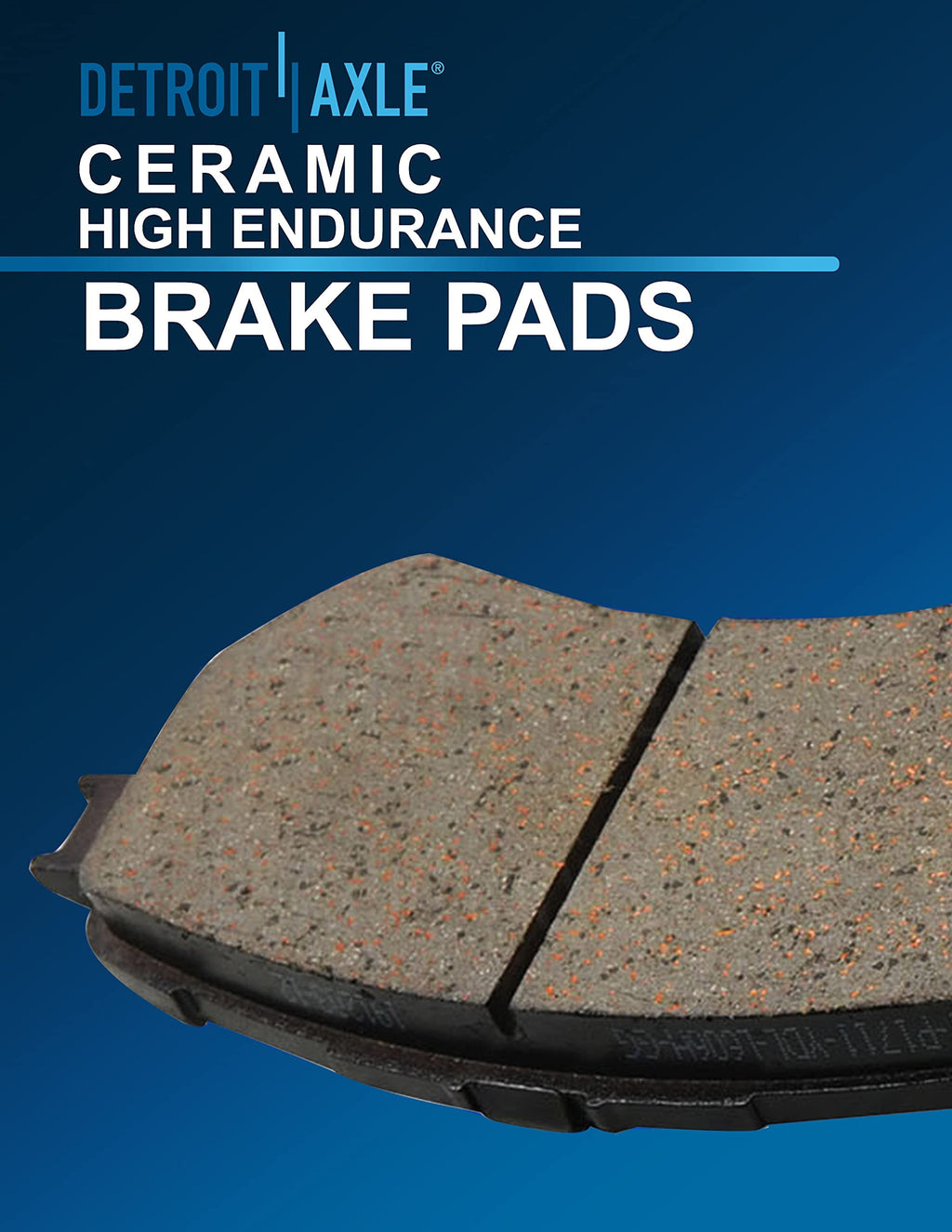 Detroit Axle - Brake Kit for 2011-2019 Ford Explorer Taurus, 2012-2019 Flex, 2011-2012 Lincoln MKS, Drilled Slotted Disc Brake Rotors Ceramic Brake Pads: 12.80 Front and 12.99 Rear Rotor